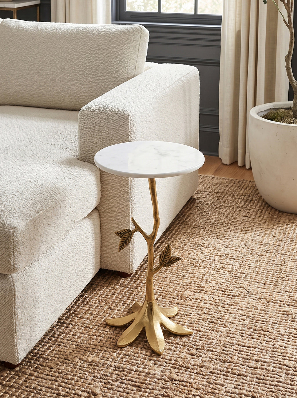 14x14x23.6" Leafy Branch Side Table
