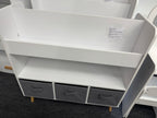Kids Bookshelf with 3 Fabric Bins