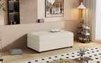Twin Size Folding Ottoman Sleeper Bed with Mattress Convertible Guest Bed