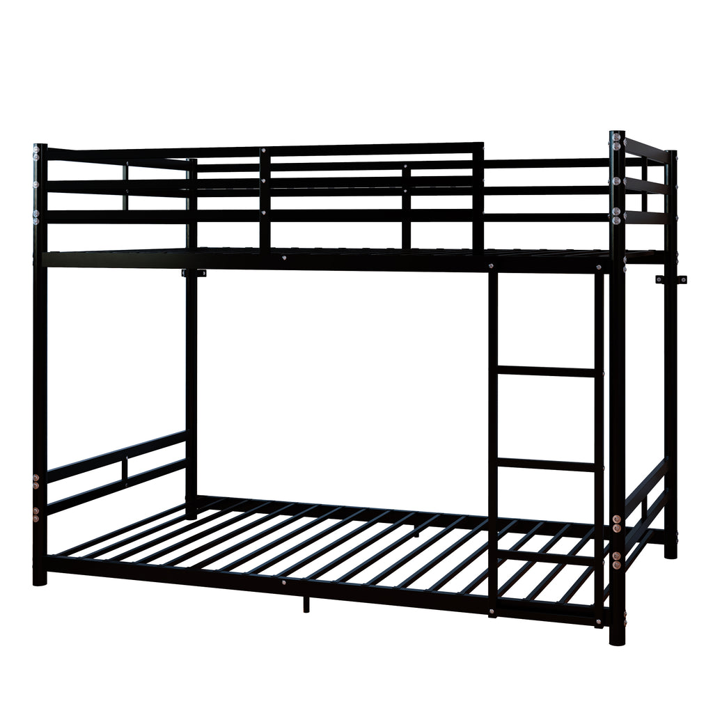 Bunk Bed with Ladder and High Guardrail