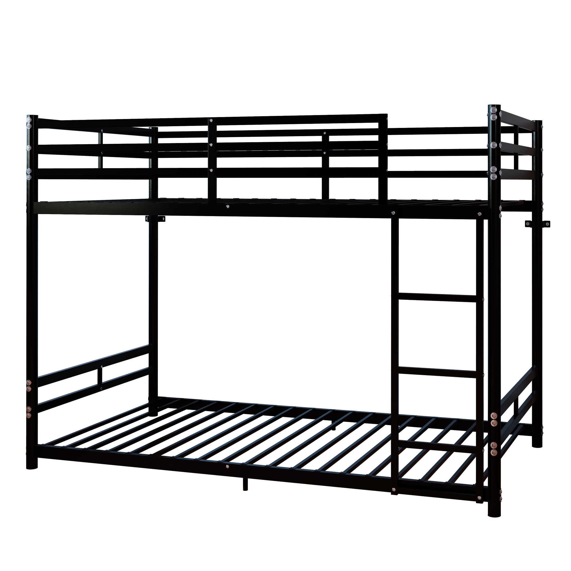 Bunk Bed with Ladder and High Guardrail