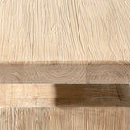 Calder 18" Solid Square Reclaimed Elm Block Plinth Side Table