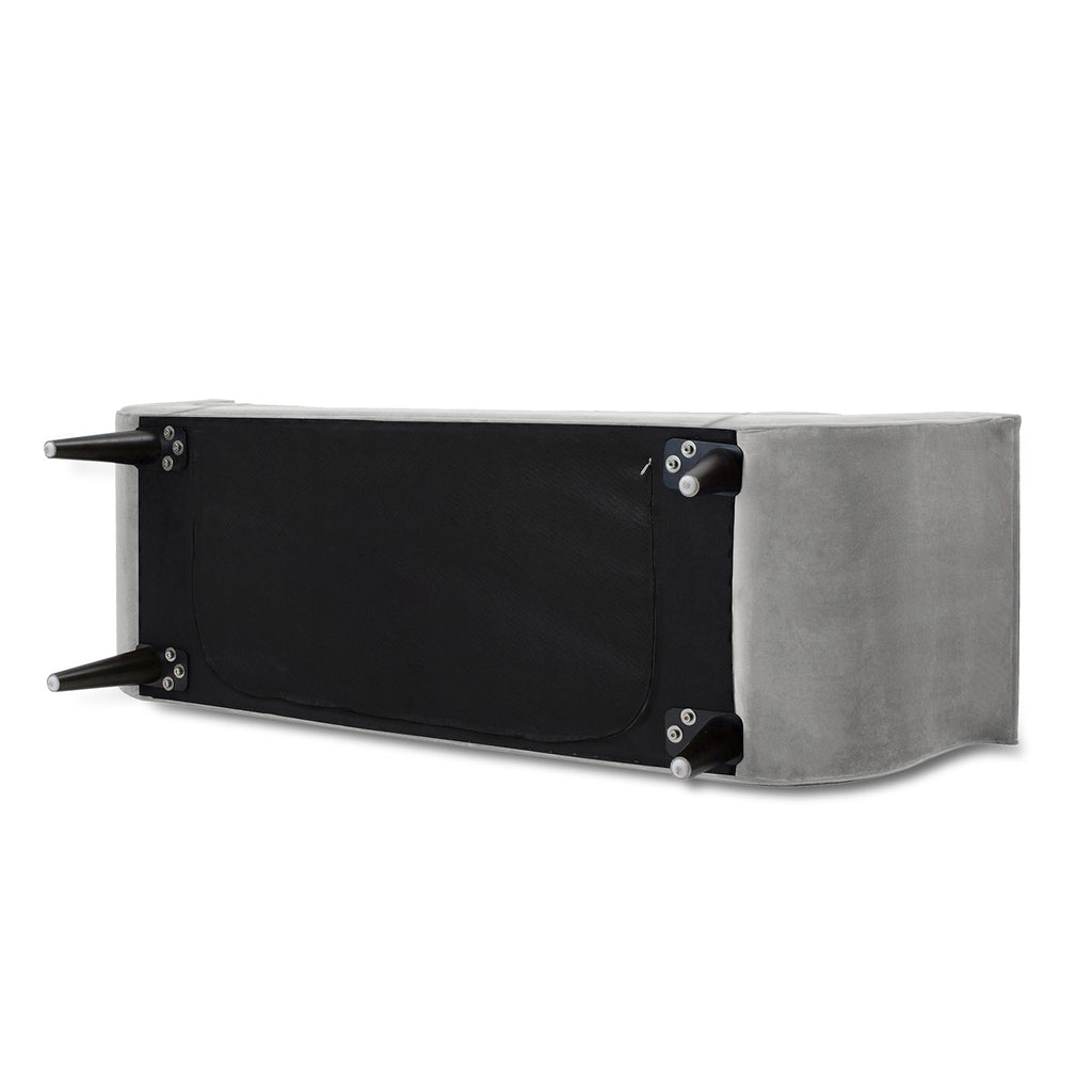 Alma Tufted Flared Arm Entryway Bench, Opal