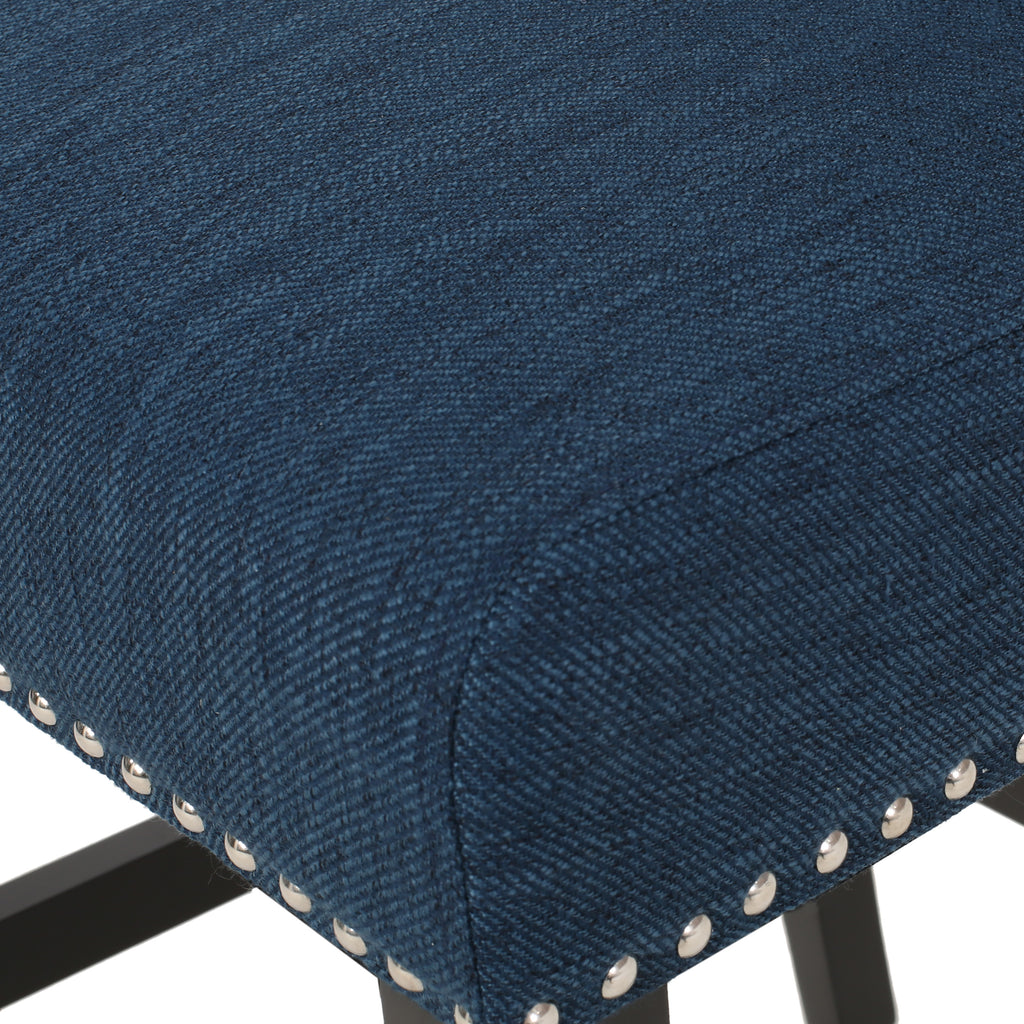 Vienna Contemporary Fabric Tufted Wingback Counter Stools, Set of 2