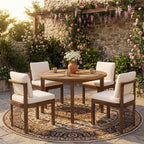 Acacia Wood Outdoor Dining Chair (Set of 4)