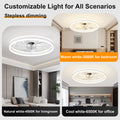 23.6 Inch Ceiling Fan with Light, Quiet DC Motor