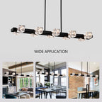 Rectangle Chandelier for Dining Room, 10-Light
