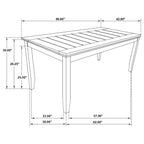Cornish Cappuccino Casual Rectangle Dining Table