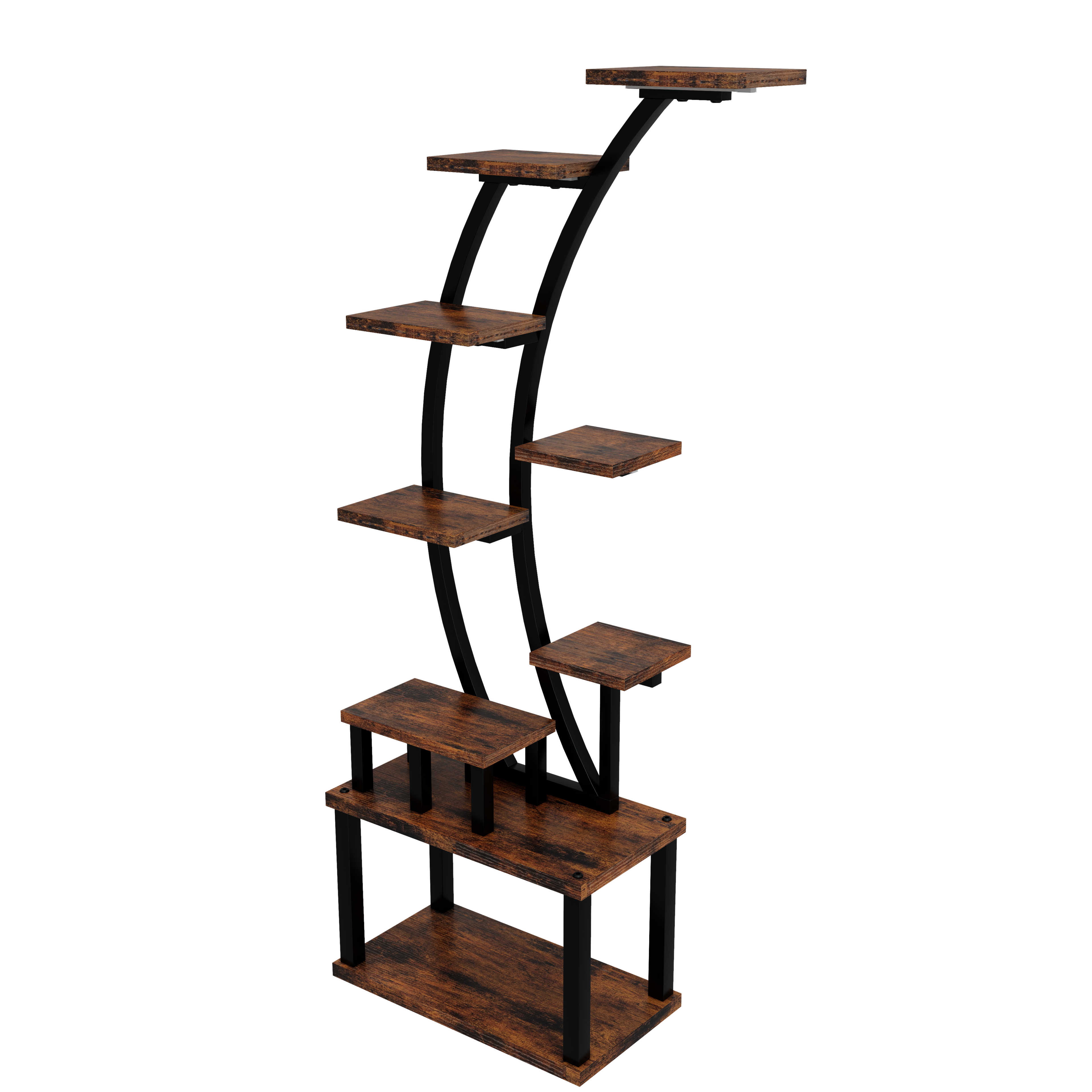 9-Tier Indoor Plant Stand with Grow Lights