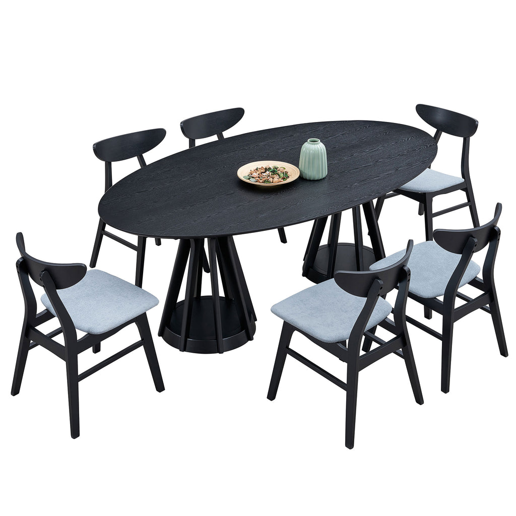 Modern 7-Piece Dining Table Set