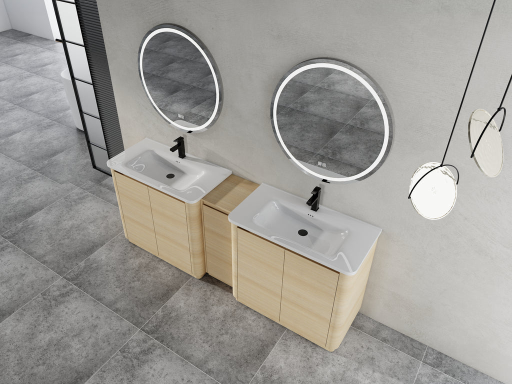 84-Inch Freestanding Bathroom Vanity with Sink
