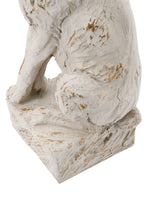 Large Magnesium Sitting Rabbit Figurine with Antique Finish