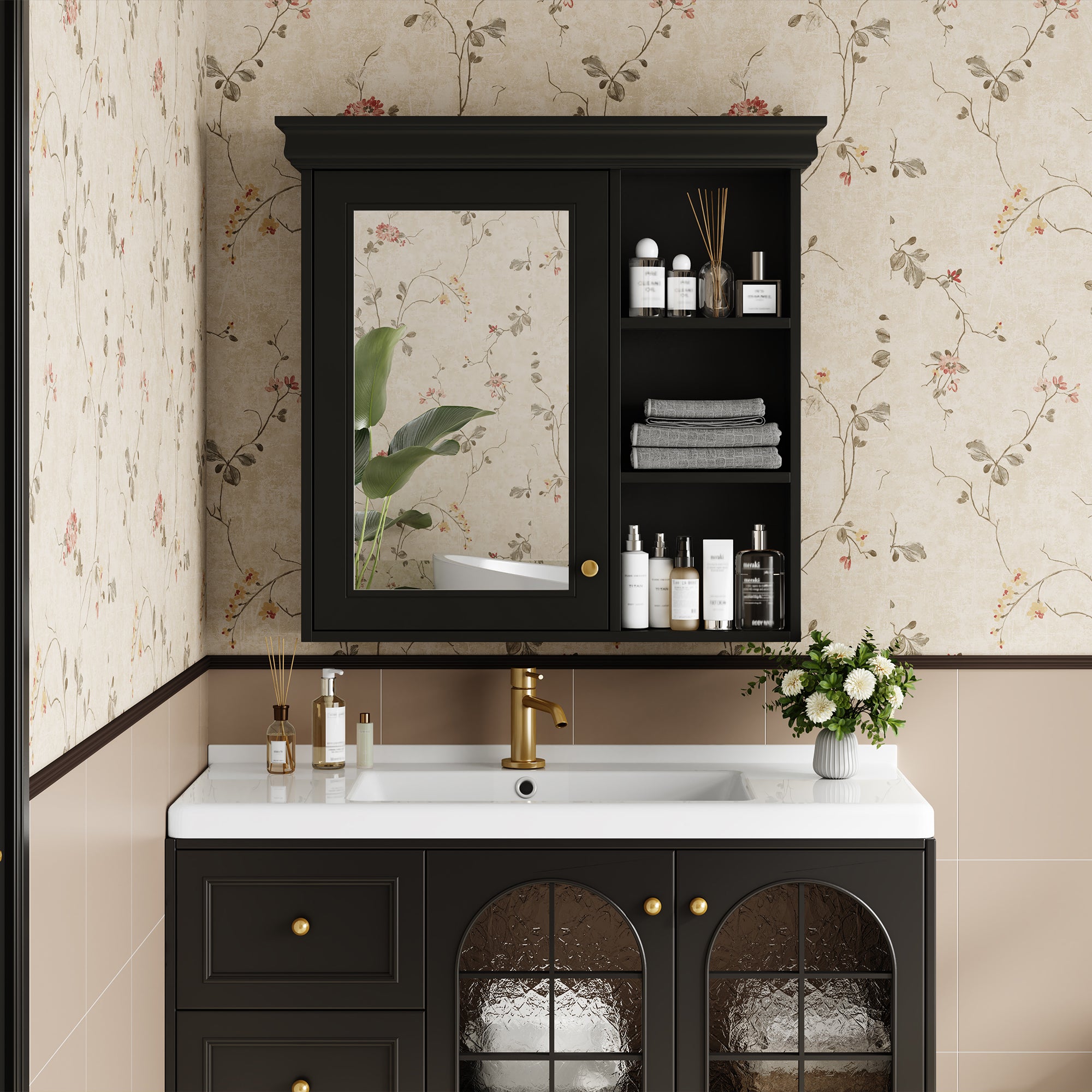 30'' x 28'' Bathroom Medicine Cabinet with Mirror