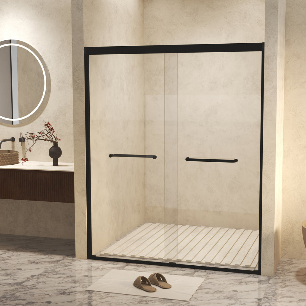 Tempered Glass Double Sliding Shower Door
