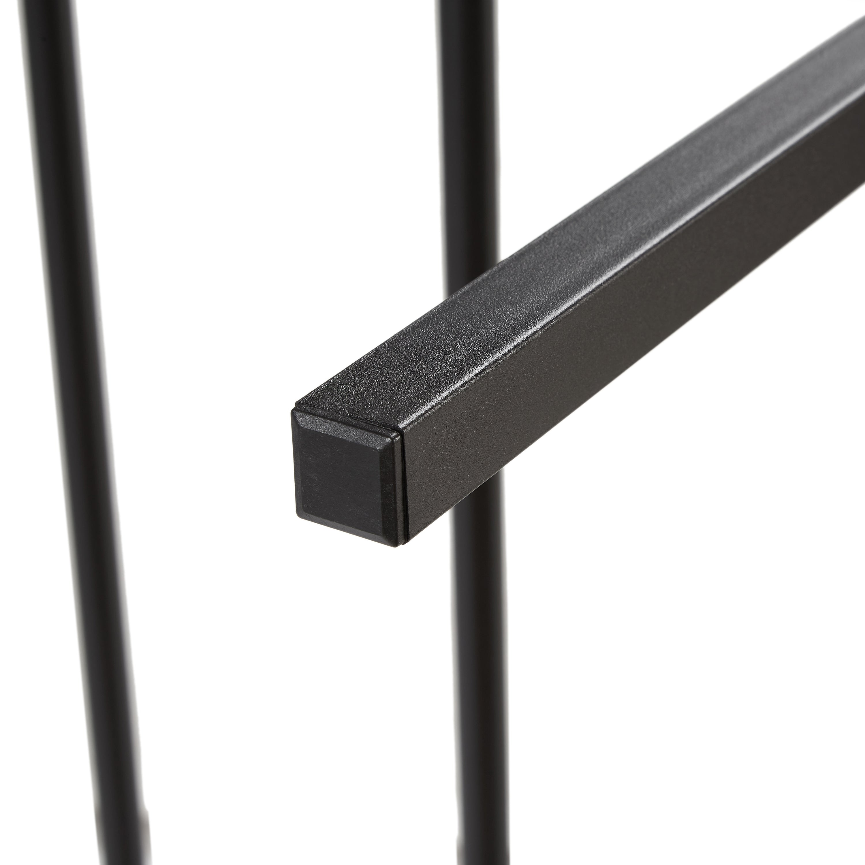 Twin Size Metal Platform Bed Frame with Wooden Headboard
