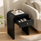 Curved Bedside Side Table