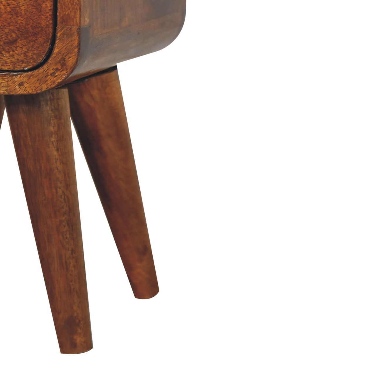 Solid Wood Extra Mini Curve Bedside