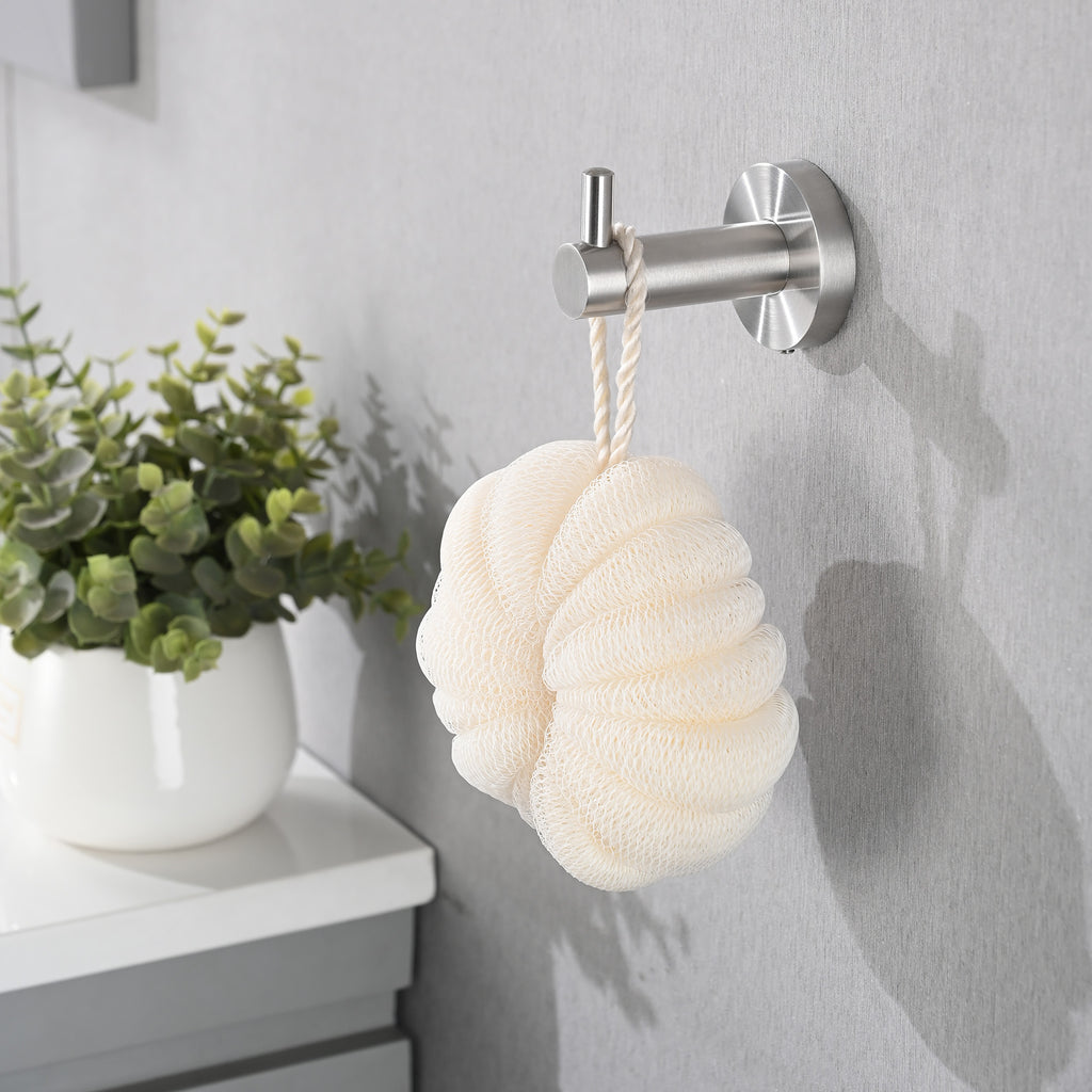 4-Pack Bathroom Accessories Set in Brushed Nickel