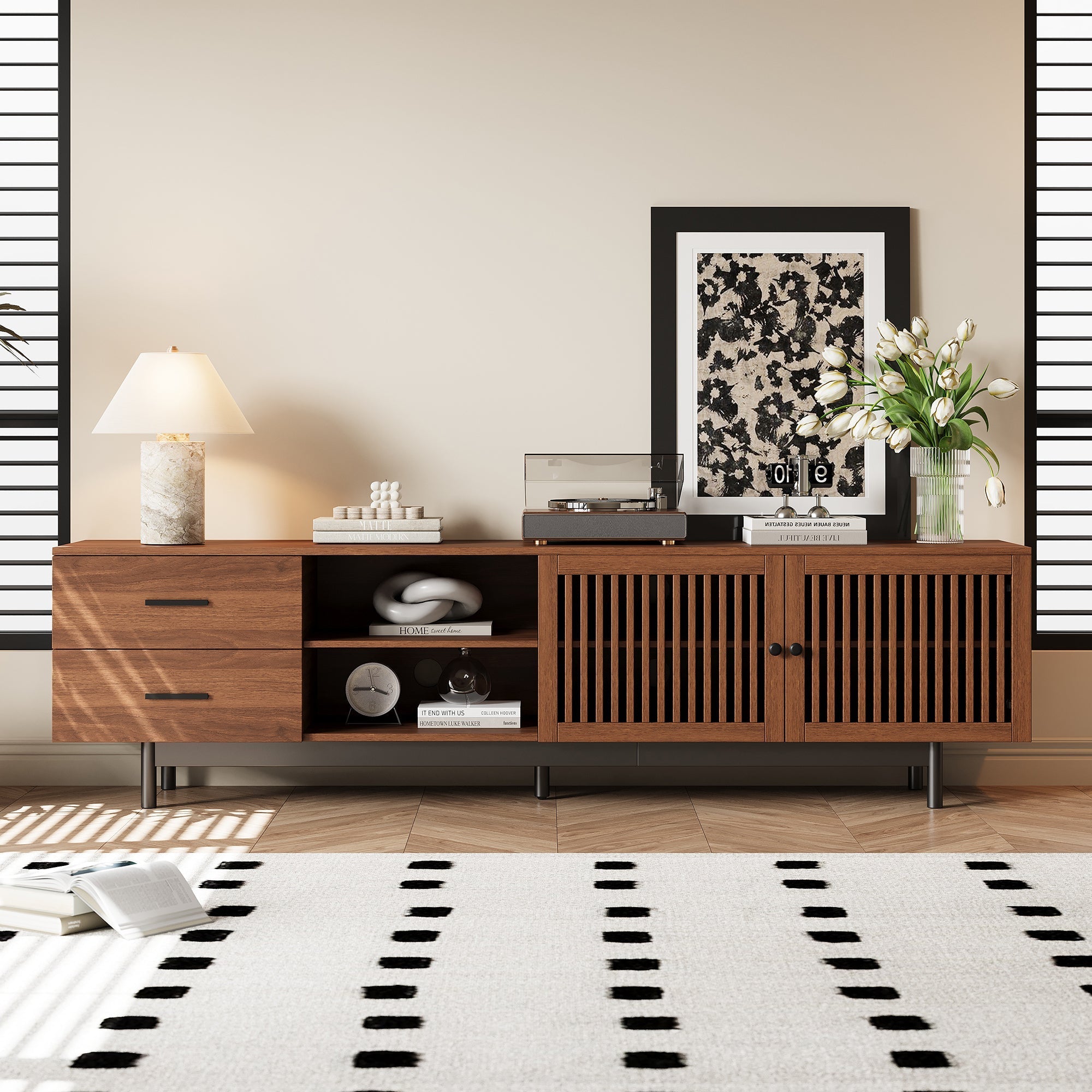 78 Inch Modern TV Stand for TVs up to 85 Inches