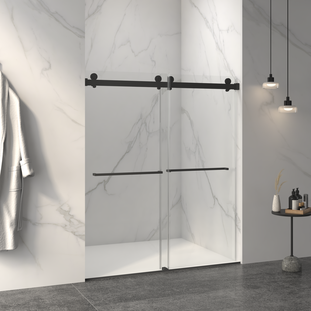 Frameless Double Sliding Shower Door