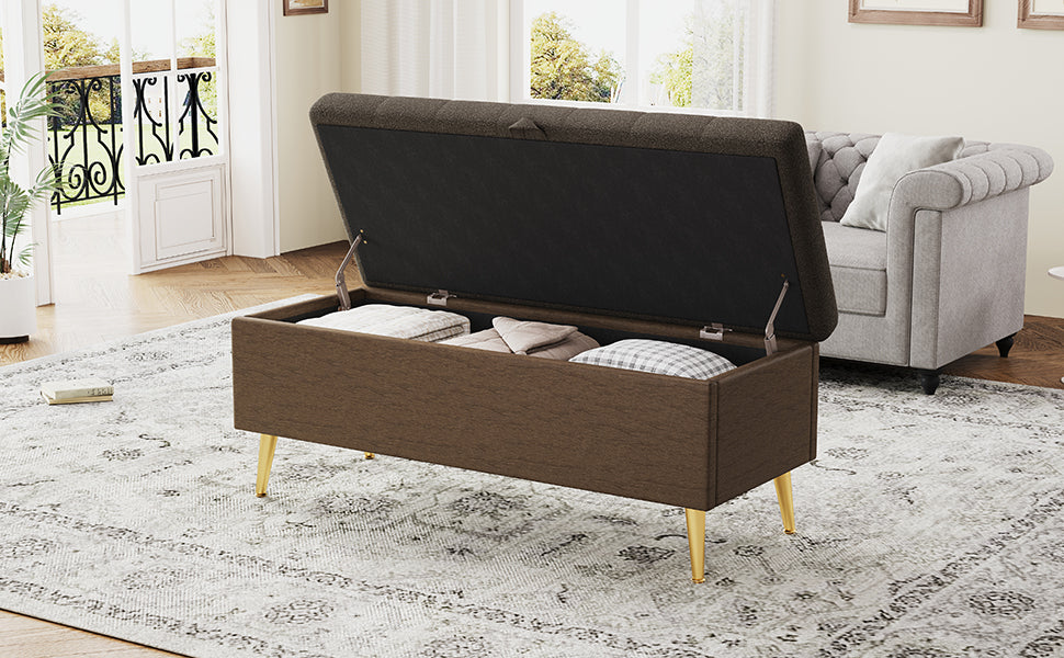 Modern Storage Ottoman Bench