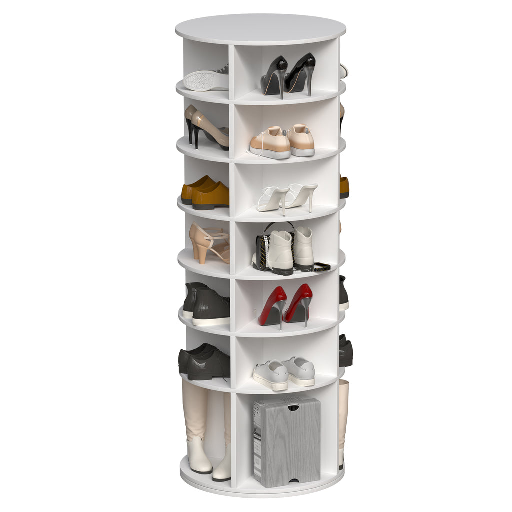 7-Tier Rotating Shoe Rack Tower