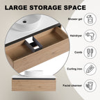 36'' Wall-Mounted Bathroom Vanity