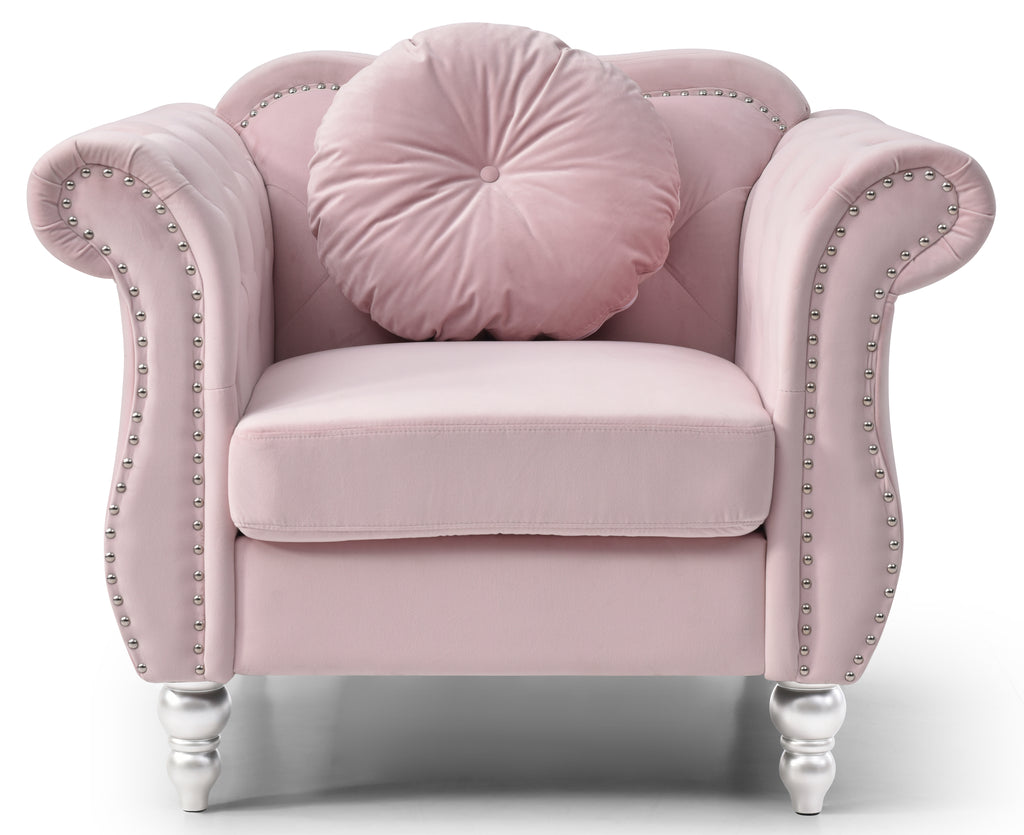 Chic Transitional Accent Chair