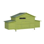 Large Wooden Chicken Coop with Free-Range Doors
