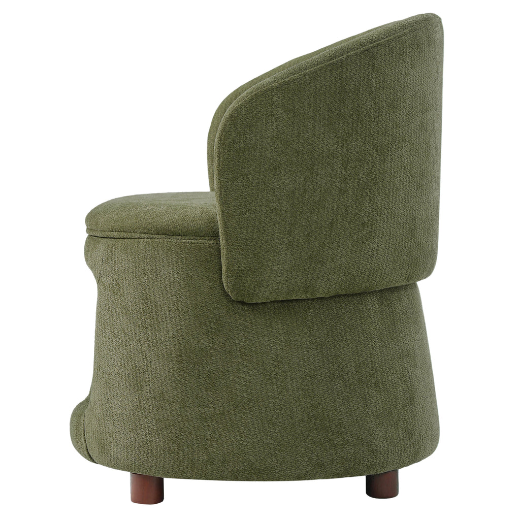 Green Pet Friendly Chair with Hidden Pet Nook