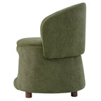 Green Pet Friendly Chair with Hidden Pet Nook