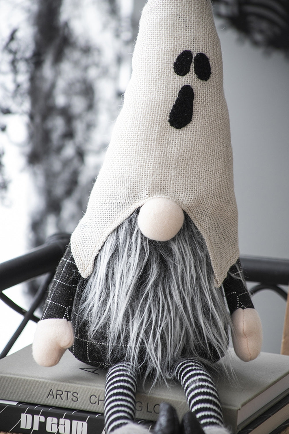 Grand Ghost Gnome With Striped Limbs