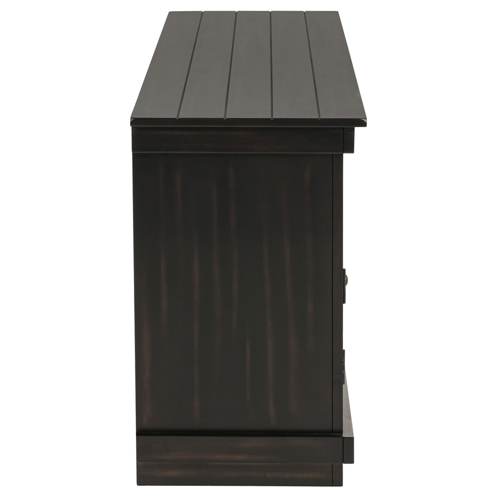 Castleton Distressed Java TV Stand Media Console