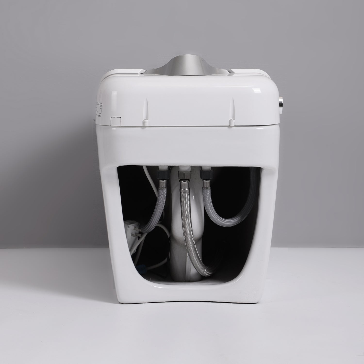 Smart Toilet Bidet Combo with Foot Sensor Open Cover/Seat