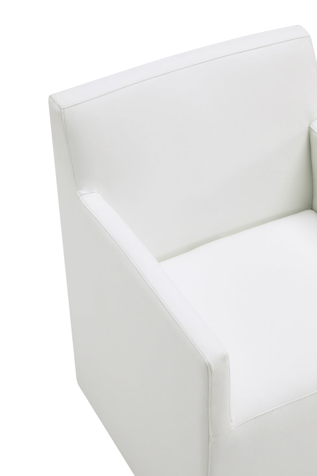Anna Square Vegan Leather Armchair