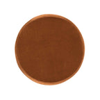 Fuji 19" Oversized Round Storage Ottoman, Burnt