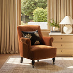 Eloise 30" Pleated Sock Arm Accent Armchair