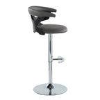 Contemporary Adjustable Barstool with Swivel