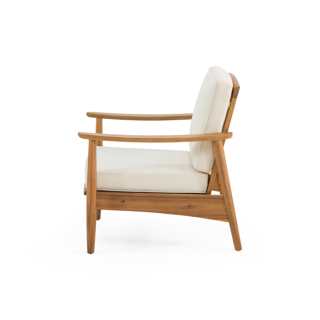 Club Chairs Laurent 500lbs Capacity Acacia Outdoor