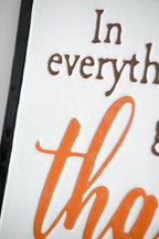 Set of 2 Thanks Wall Signs for Seasonal Decor