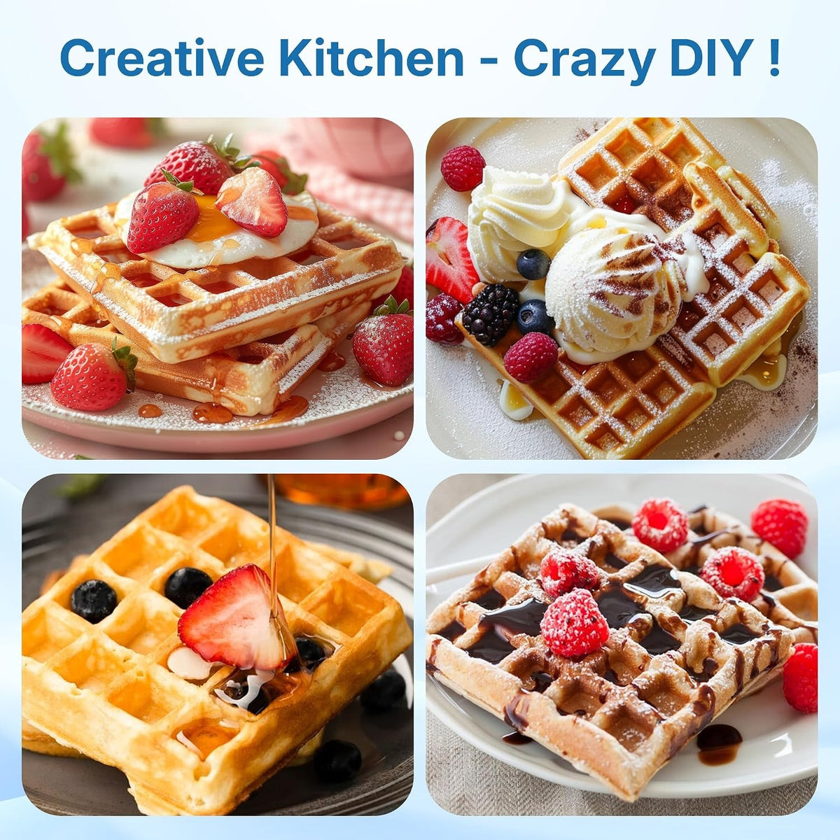 Belgian Waffle Iron 2 Slices