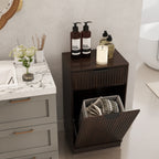 10-Gallon Woodgrain Tilt-Out Trash Can Cabinet