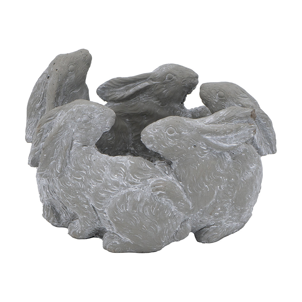 5 Bunny Cement Planter