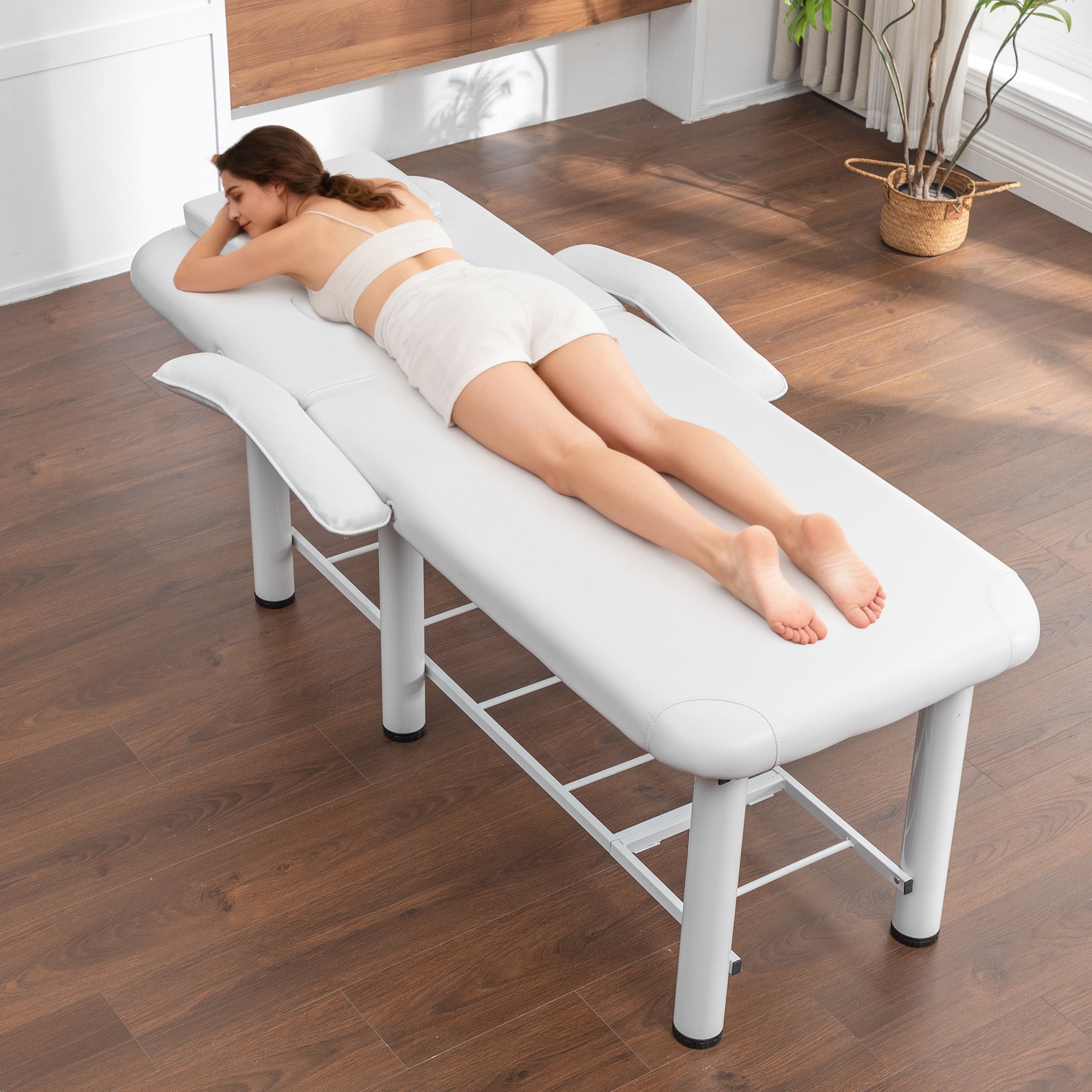 Professional Beauty Bed with Removable Headrest & Cushions