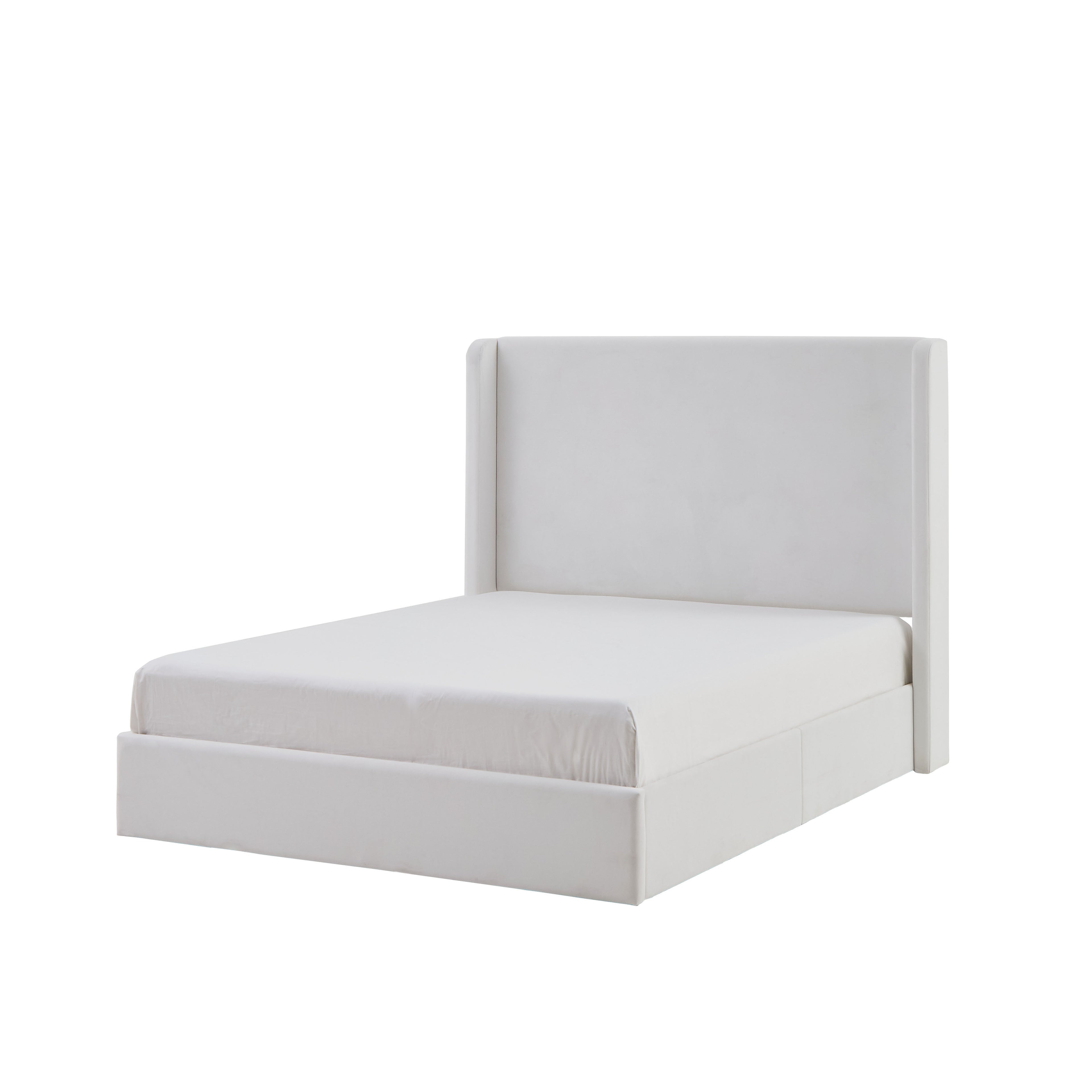 Carmen Upholstered Wingback Bed