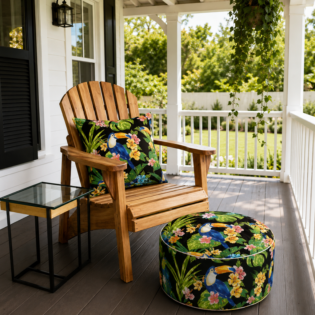 Outdoor Inflatable Ottoman - 21"x21"x9"