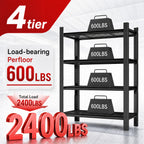 60"H 4-Tier Adjustable Heavy Duty Shelving Rack