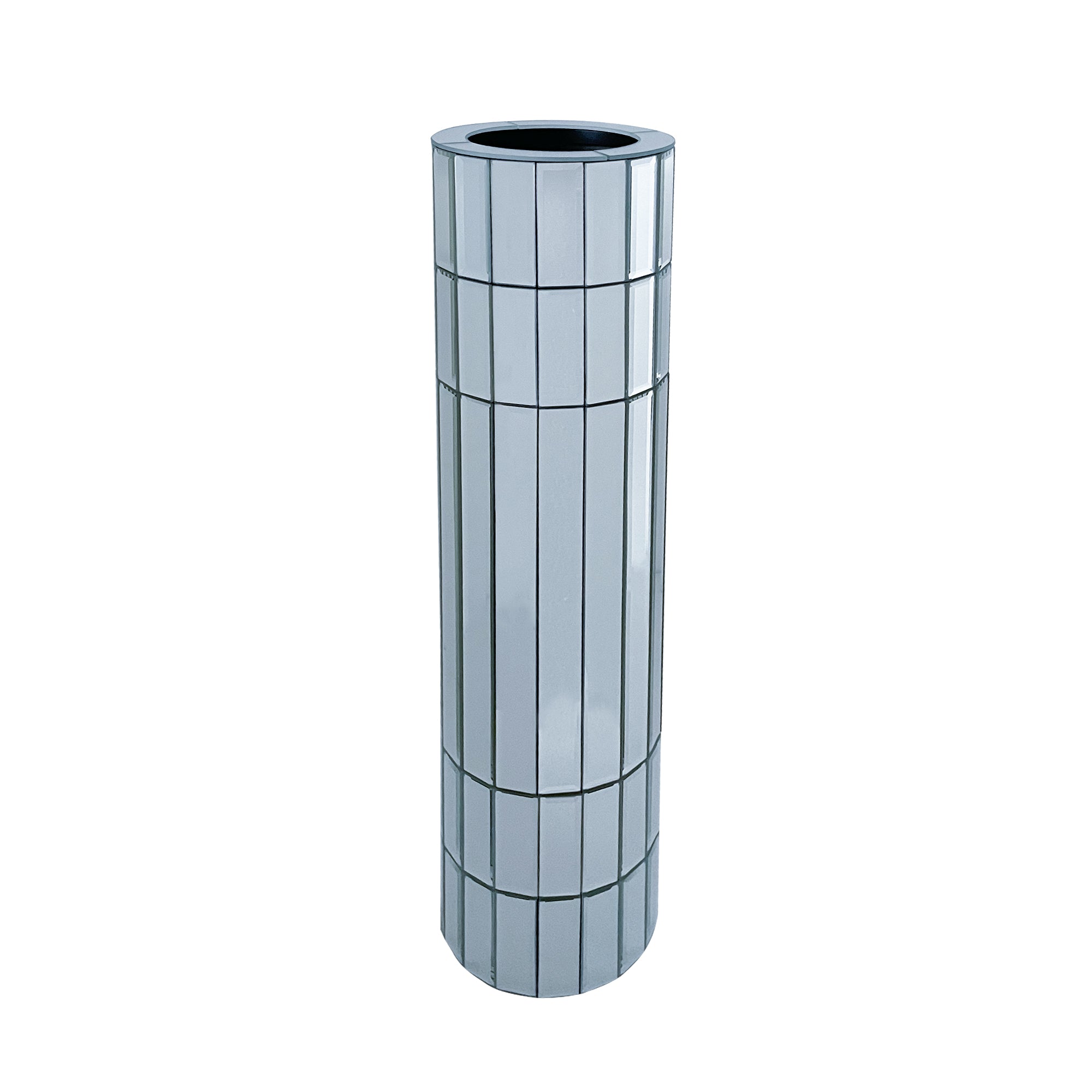 29.92" Tall Mirrored Floor Vase