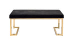Boice Faux Fur Bench
