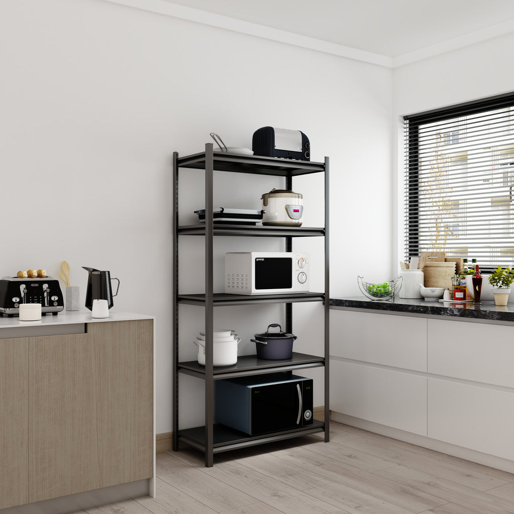 5 Tier Storage Shelves, 2200LBS Adjustable Metal Shelving Unit